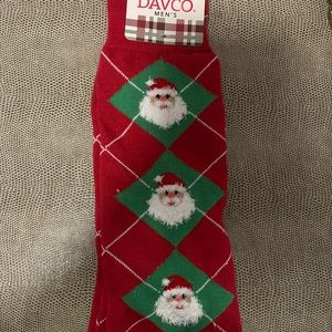 DAVCO Men’s socks shoe size 6-12 sock size 10-13. Brand new! Santa clause socks.